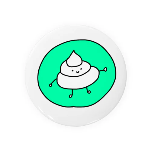 ごきげんうんちくん（キミドリ） Tin Badge