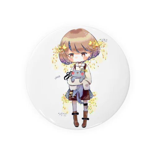 星の女の子 Tin Badge