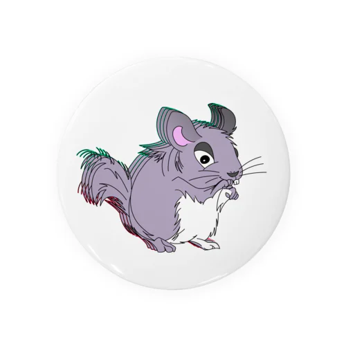 NAUGHTY CHINCHILLA Tin Badge