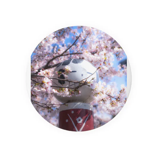 〜宮城の風景〜こけしと桜 Tin Badge