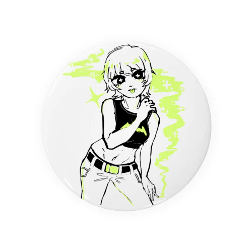 ヤニカス女 Tin Badge