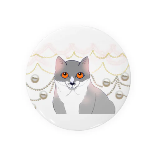 愛らしい子猫の上目遣い Tin Badge