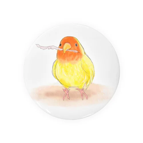 コザクラインコ　レイ【まめるりはことり】 Tin Badge