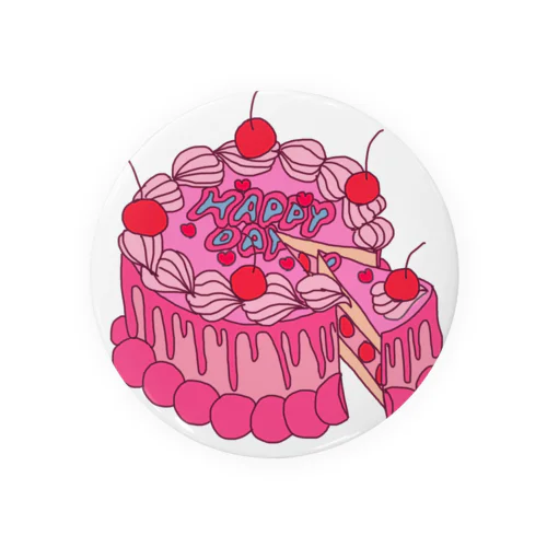 HAPPY CAKE Tin Badge