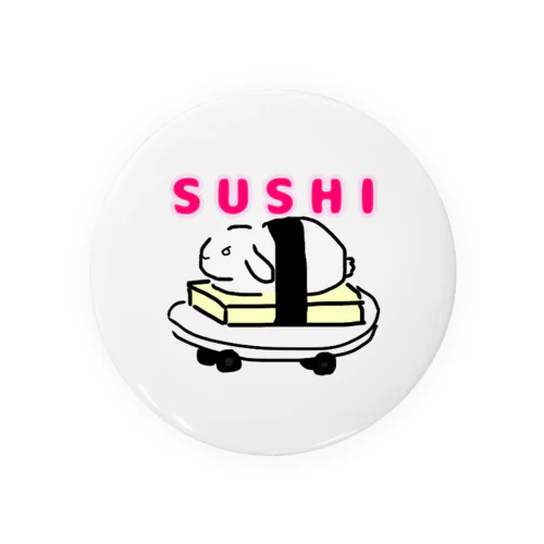 SUSHIうさぎ Tin Badge