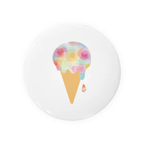 水彩混色「ice cream」 Tin Badge