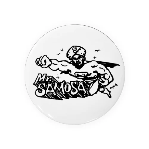 samosaman logo badge Tin Badge