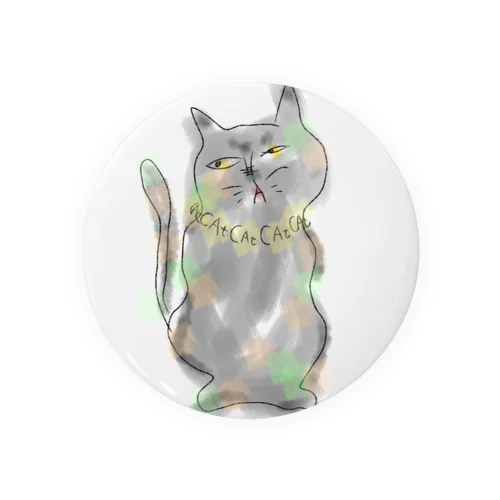 cat※necklace Tin Badge