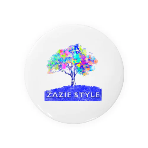 Color Tree Tin Badge