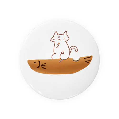 若鮎に乗ったねこ Tin Badge