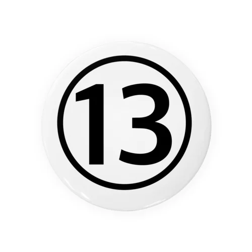 13 Tin Badge