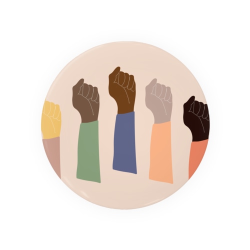 Black Lives Matter illustration Tin Badge