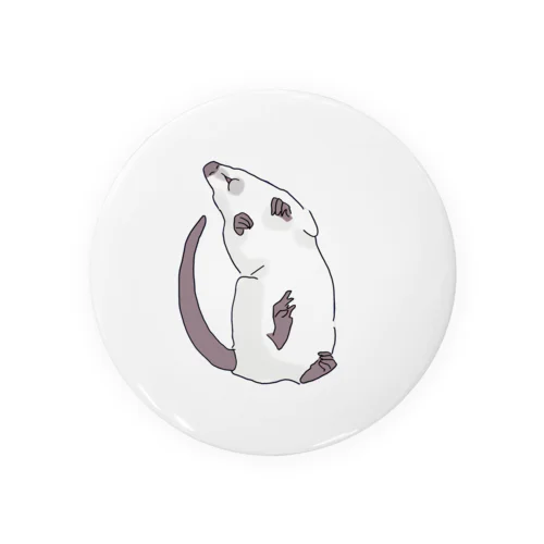 あおむけラット Tin Badge