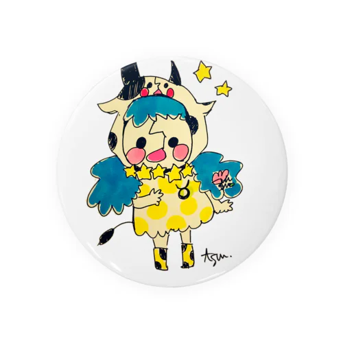 おうしざとわたしと〜星座シリーズ〜 Tin Badge