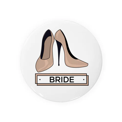 ペア(BRIDE)ヒール_ベージュ Tin Badge