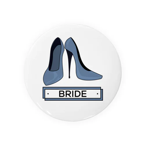 ペア(BRIDE)ヒール_ブルー Tin Badge
