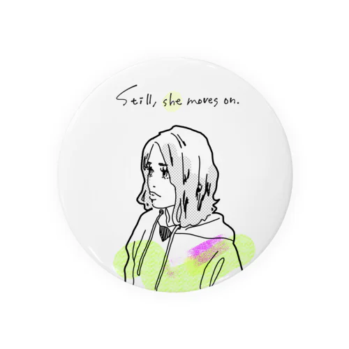 girl Tin Badge