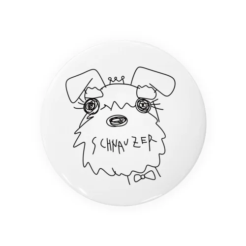 Schnauzer Tin Badge