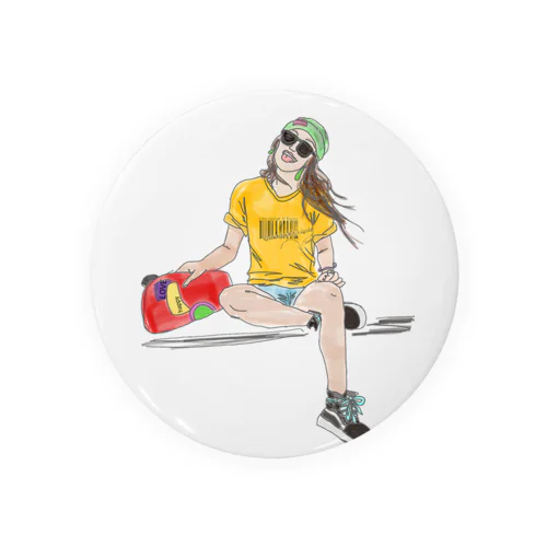 sk8er★GIRL Tiffany Tin Badge