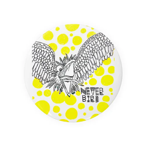 never bird Tin Badge