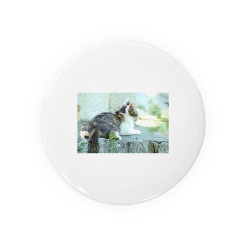 ニャンコの後ろ姿 Tin Badge