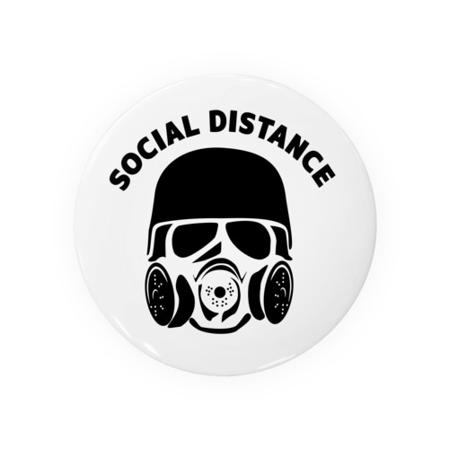 かっこいいソーシャルディスタンス Tin Badge