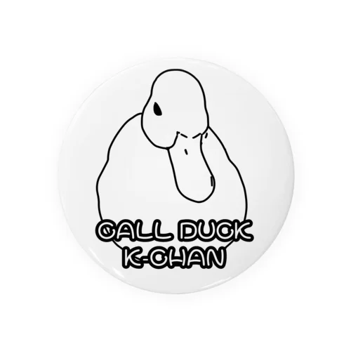 CALL DUCK K-CHAN Tin Badge