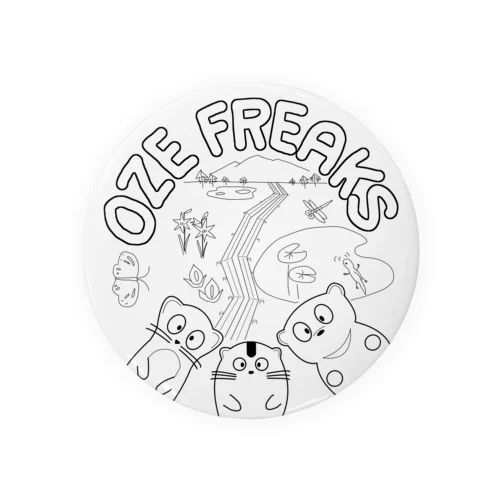 OZE　FREAKS　尾瀬フリークス 缶バッジ