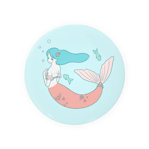 人魚姫の缶バッヂ Tin Badge