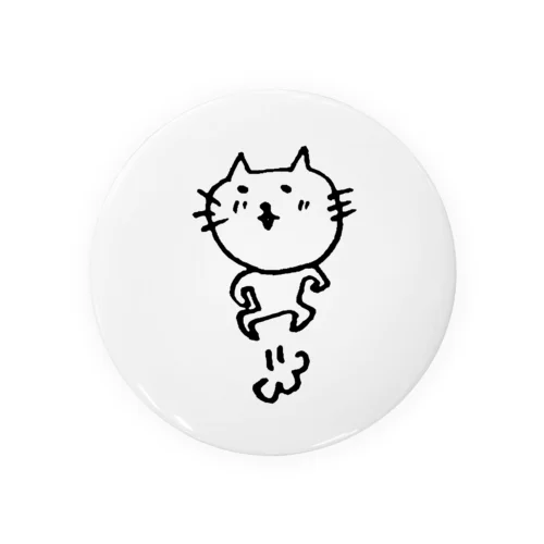 ねこ新聞のneco、飛ぶ Tin Badge