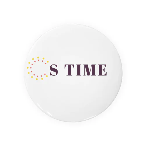 S TIME  Tin Badge