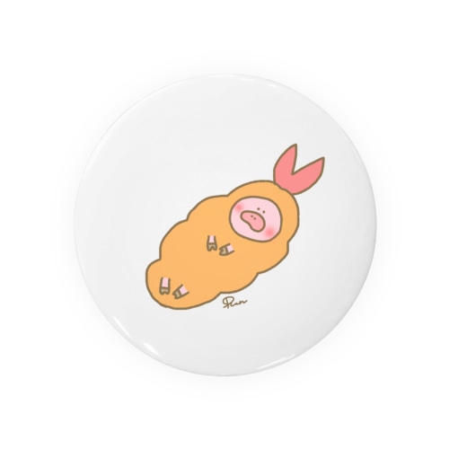 エビフライを食べようフライデー Tin Badge
