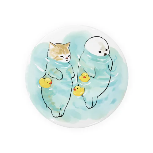 海とにゃんこ Tin Badge