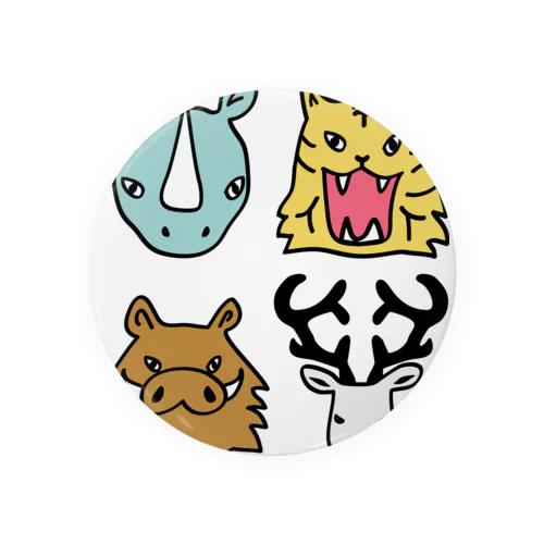 息子の好きな動物 Tin Badge