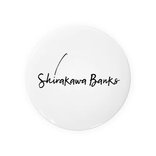 Shirakawa Banks Logo (Black) Tin Badge