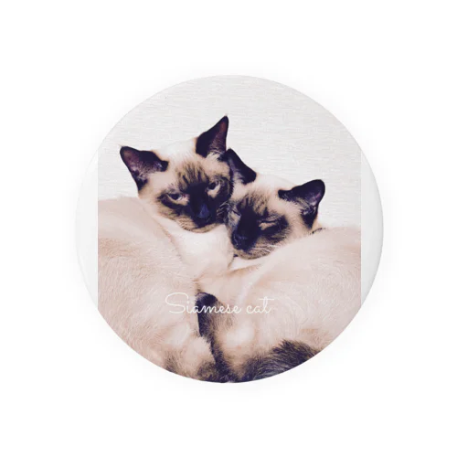 Siamese cat シャム猫 Tin Badge