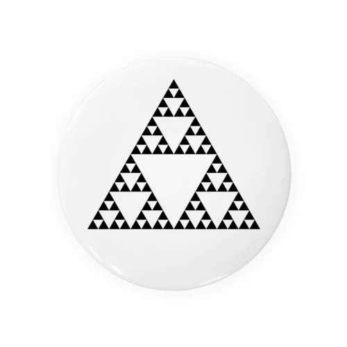 Fractal Sierpinski Triangle Tin Badge