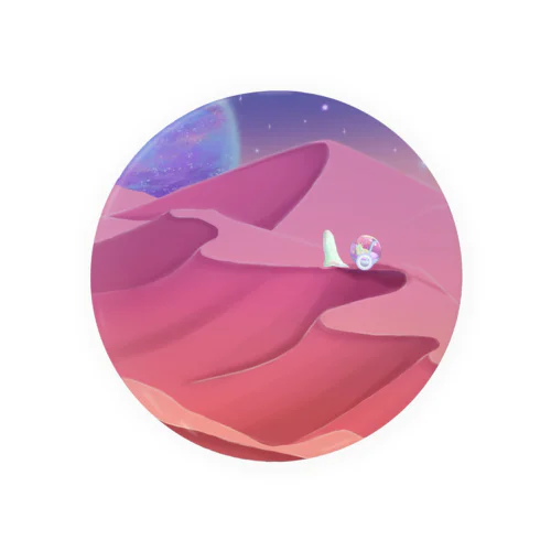 planet travel Tin Badge