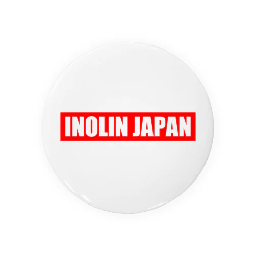 INOLIN JAPAN 赤背景文字 Tin Badge