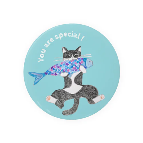 HUG♡CAT＆FISH Tin Badge