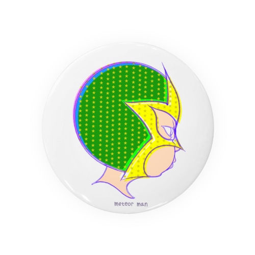流星マン Tin Badge