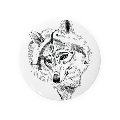 Wolf Tin Badge