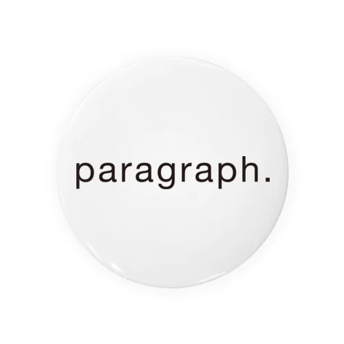 paragraph Tin Badge