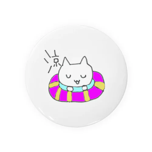 涼みねこちぃ Tin Badge