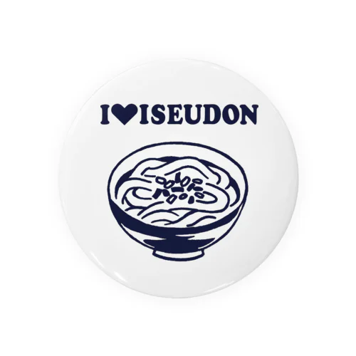 I♥ISEUDONモノクロ（田上千晶） Tin Badge