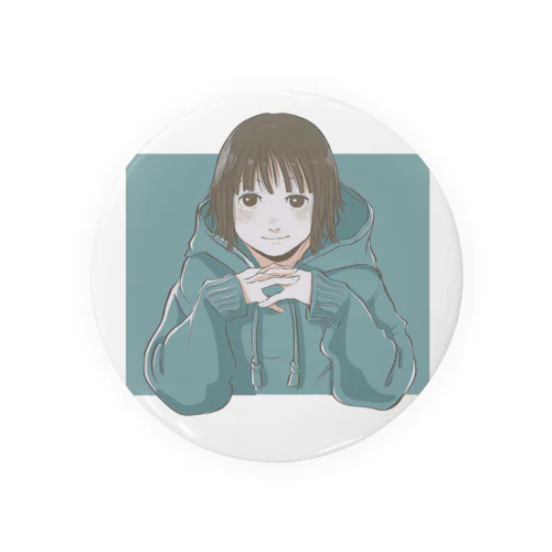 パーカー女子　色素薄いVer. Tin Badge