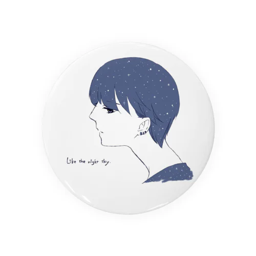 夜空。 Tin Badge