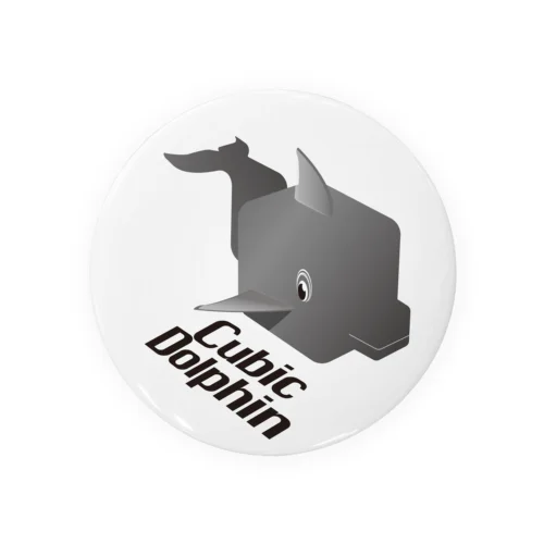 Cubic Dolphin 001 Tin Badge