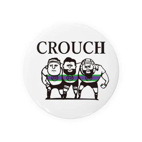 【ラグビー / Rugby】 CROUCH 캔뱃지