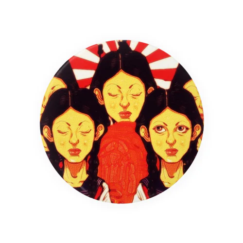 女子学生 Tin Badge